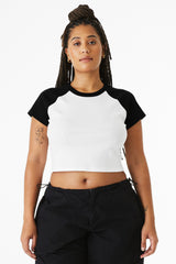 BELLA+CANVAS ®  Women's Micro Rib Raglan Baby Tee BC1201