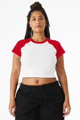 BELLA+CANVAS ®  Women's Micro Rib Raglan Baby Tee BC1201