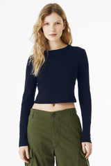 BELLA+CANVAS ®  Women's Micro Rib Long Sleeve Baby Tee BC1501