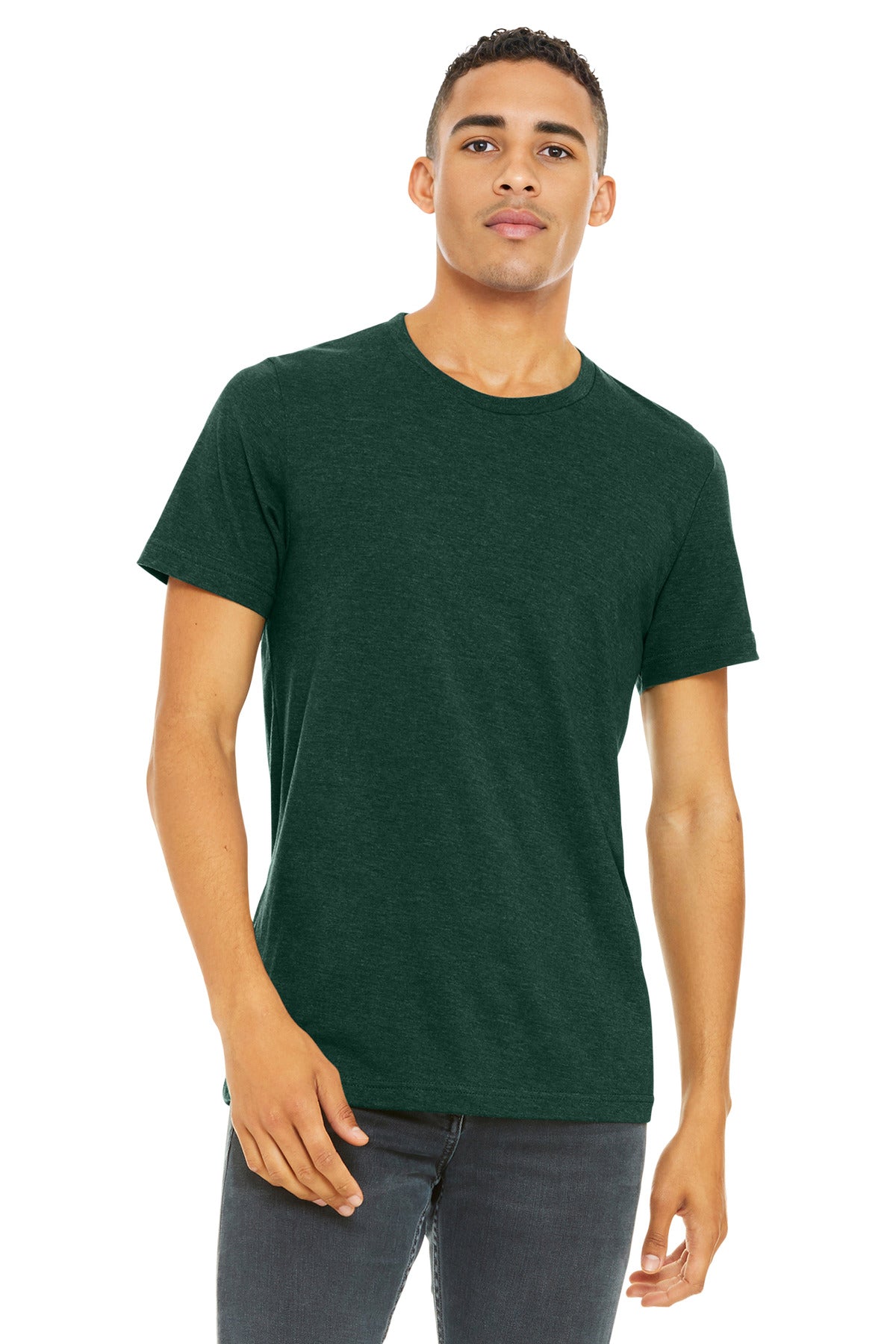 BELLA+CANVAS  ®  Unisex Heather CVC Short Sleeve Tee. BC3001CVC