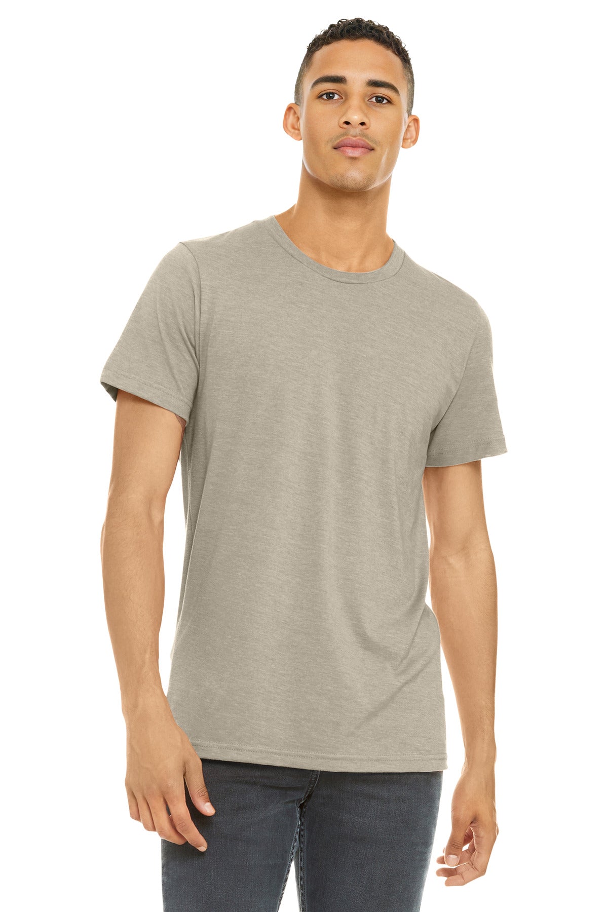 BELLA+CANVAS  ®  Unisex Heather CVC Short Sleeve Tee. BC3001CVC