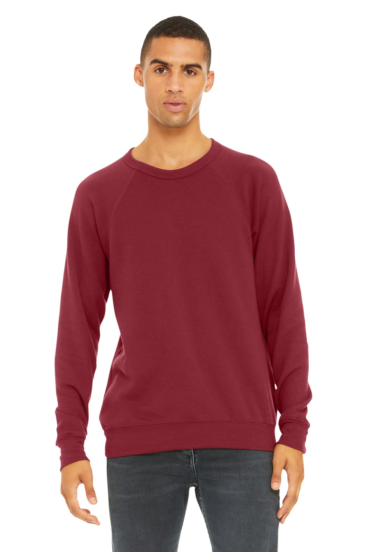 BELLA+CANVAS  ®  Unisex Sponge Fleece Raglan Sweatshirt. BC3901