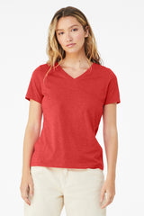 BELLA+CANVAS ®  Women's Relaxed Heather CVC V-Neck Tee BC6405CVC