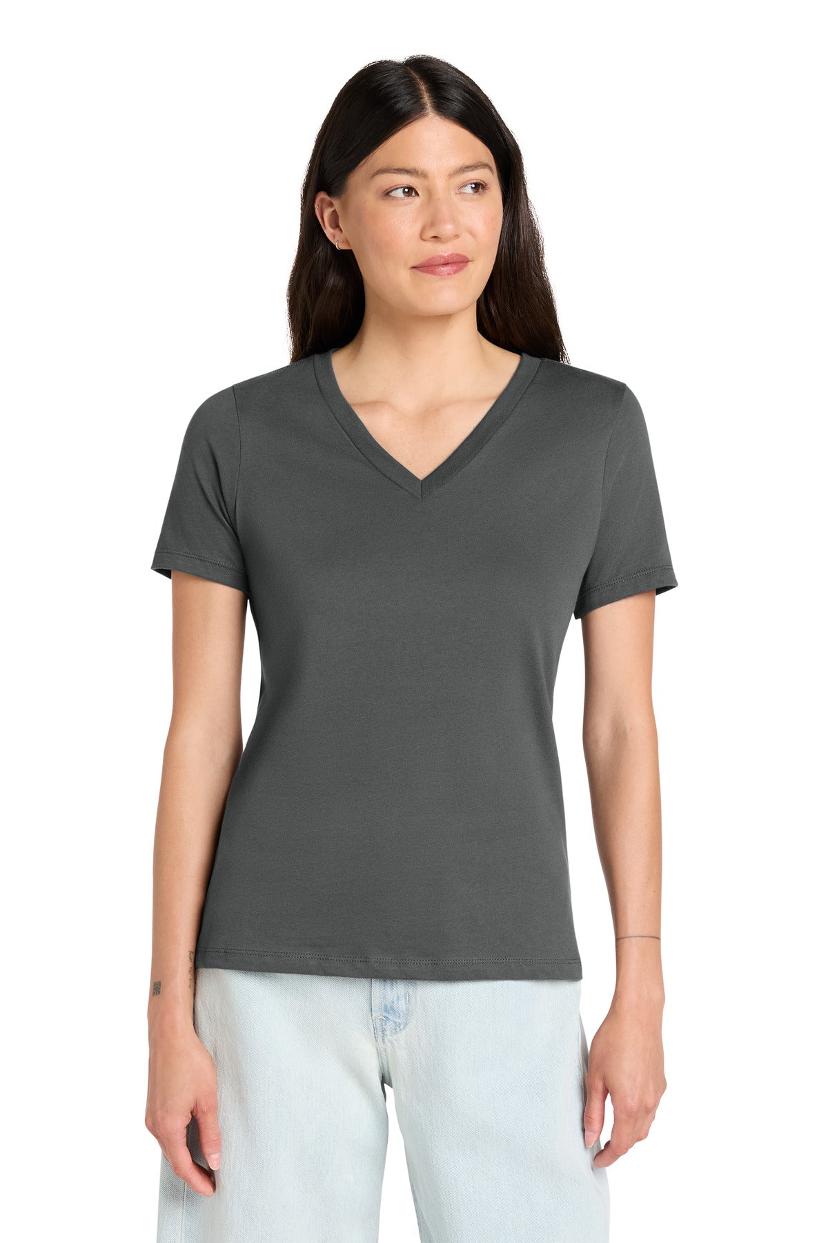 BELLA+CANVAS  ®  Women's Relaxed Jersey Short Sleeve V-Neck Tee. BC6405