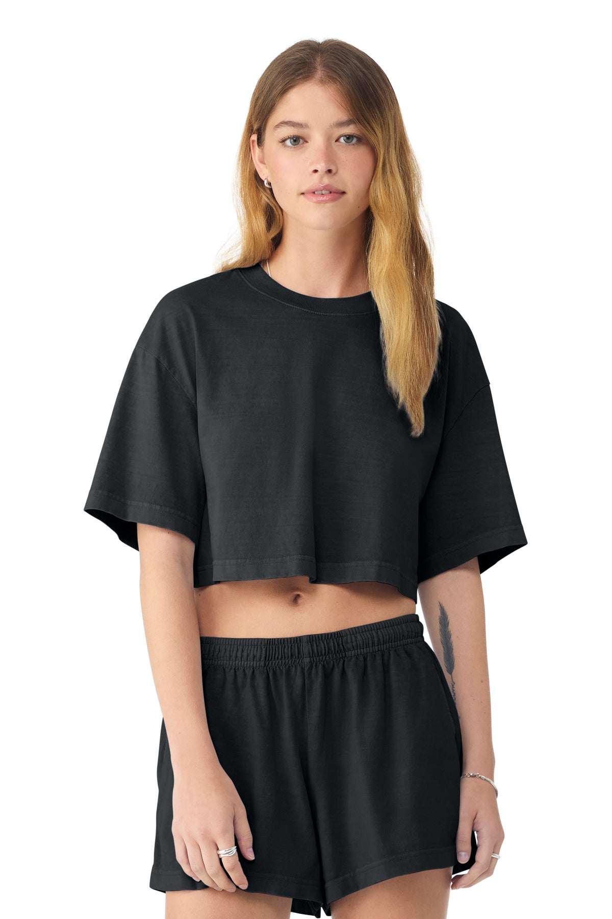 BELLA+CANVAS ®  Women's Heavyweight Garment-Dyed Cropped Tee BC6882GD