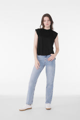 BELLA+CANVAS ®  Women's Flowy Muscle Tee with Rolled Cuffs BC8804
