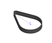 Belt HTD2M-336-15