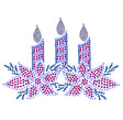 Candles and Pointsettias