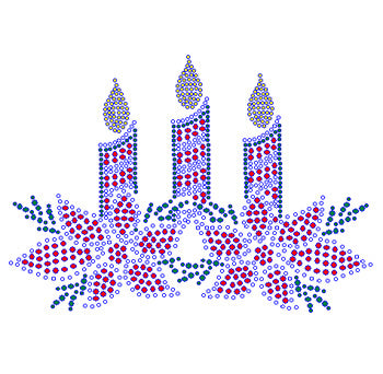 Candles and Pointsettias