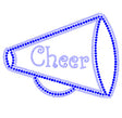 Curlz Cheer with Large megaphone