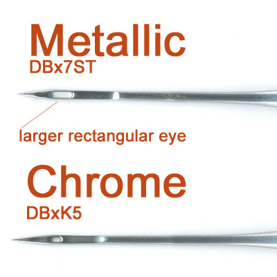 Organ Embroidery Needles 11/75 REG (Sharp) Metallic Eye