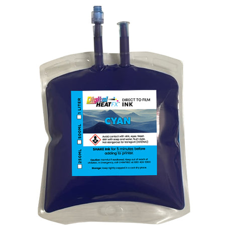 DTF Cyan Bagged Ink - 250ml