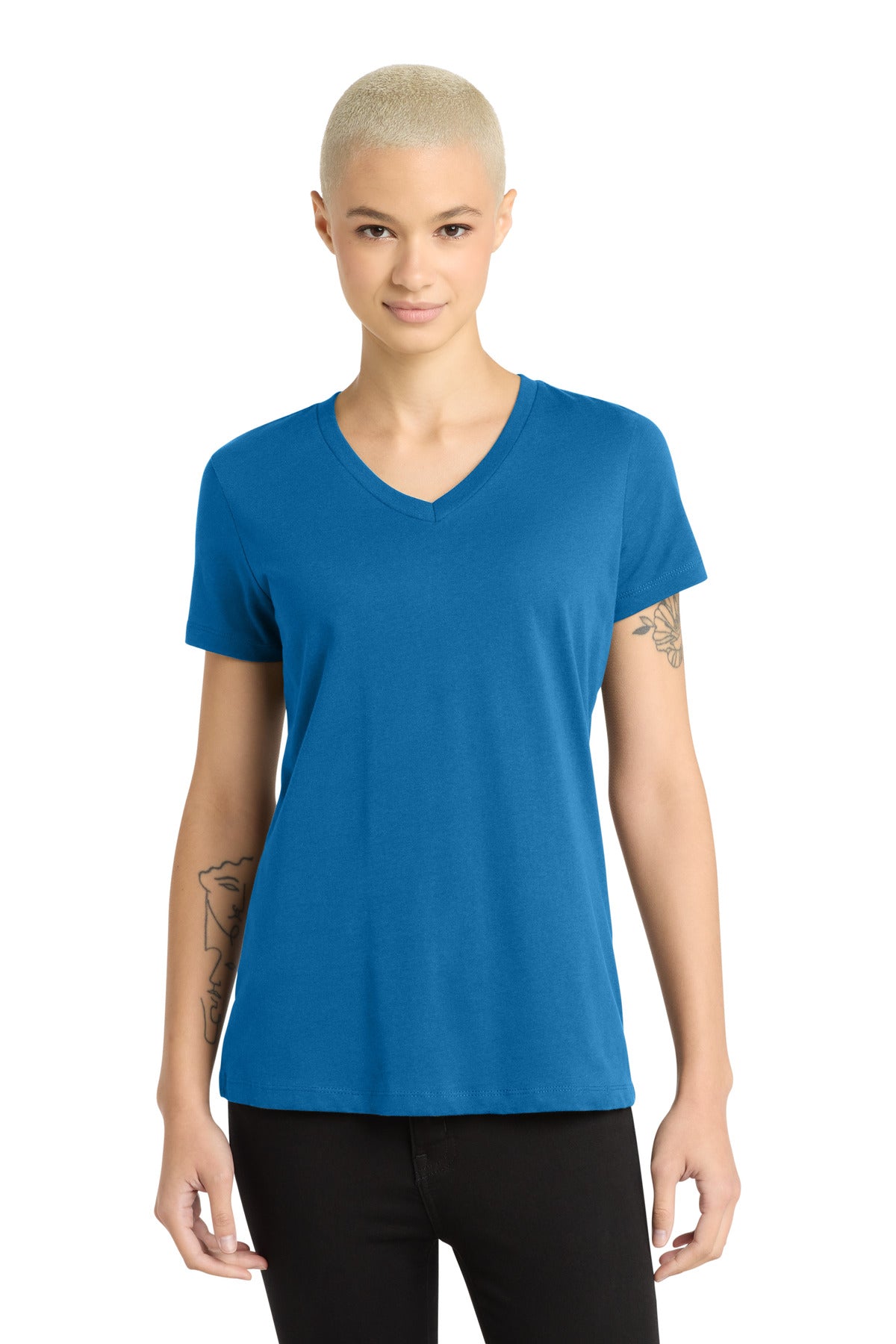 District ®  - Women's Perfect Weight ®  V-Neck Tee. DM1170L