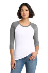 District ®  Women's Perfect Tri ®  3/4-Sleeve Raglan. DM136L