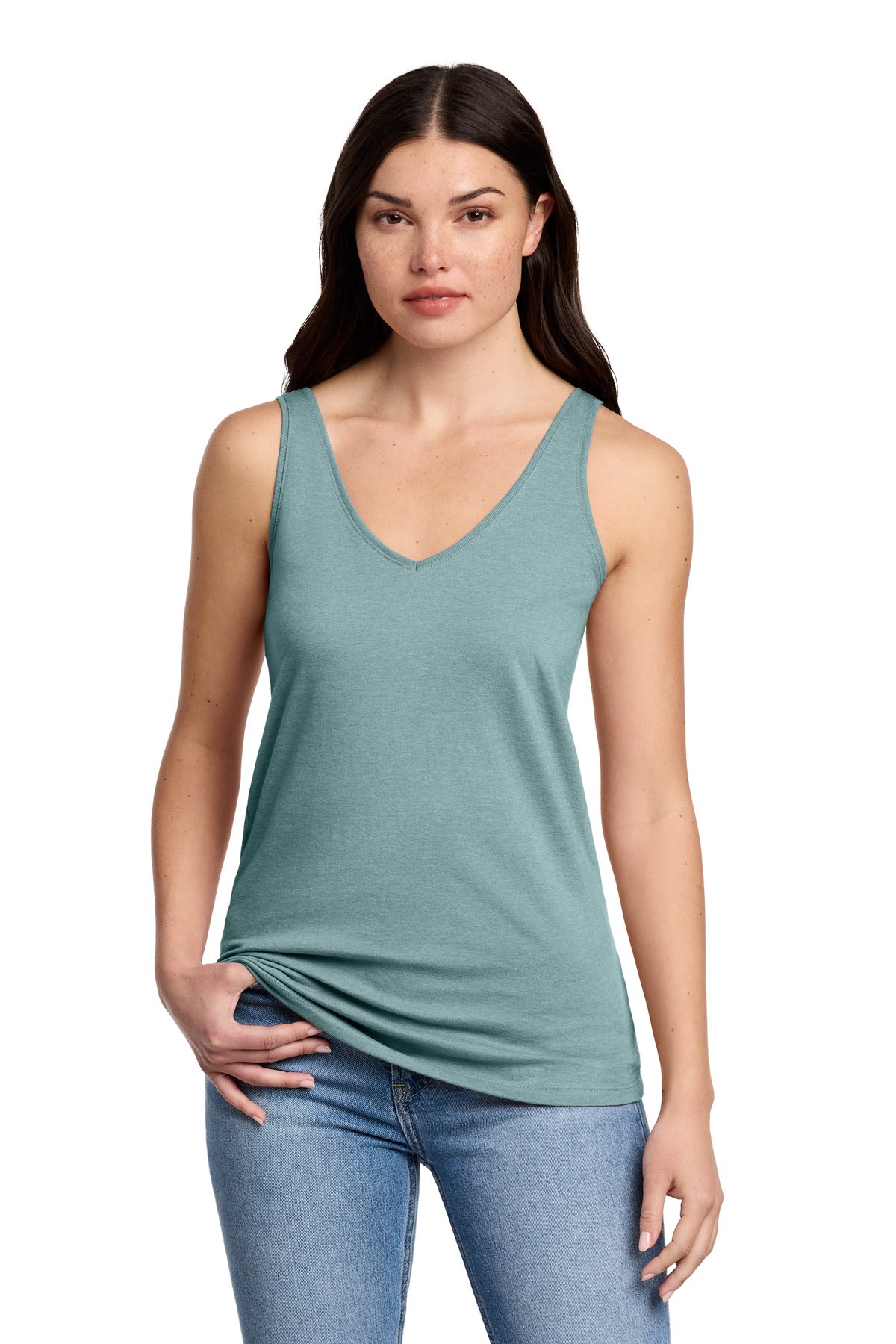 District ®  Women's Perfect Blend ®  CVC V-Neck Tank DT154