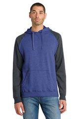 District ®  Young Mens Lightweight Fleece Raglan Hoodie.  DT196