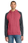 District ®  Young Mens Lightweight Fleece Raglan Hoodie.  DT196