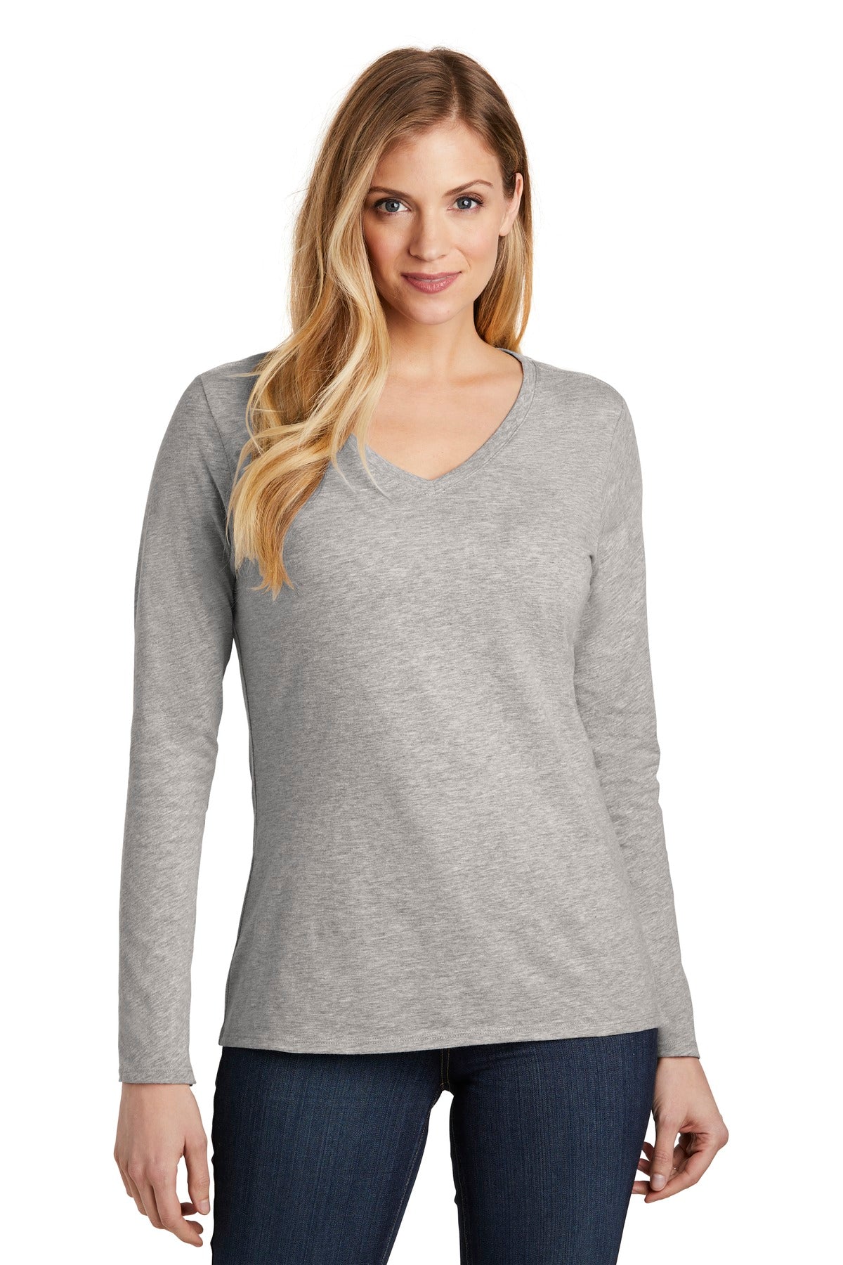 District  ®  Women's Very Important Tee  ®  Long Sleeve V-Neck. DT6201