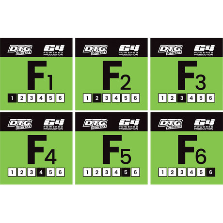 1 Cartridge each flush (6 total)