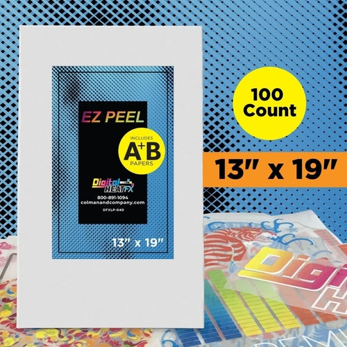 Grant E Ones E SHEET シングル 100x200 EZ Peel 13X19 Transfer Paper (100ct A&B) - ColDesi
