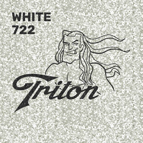 White TRITON Glitter 15" X 5Y Roll