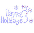 Happy Holidays with Snowman