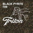 Black Pyrite TRITON Glitter 15" X 5Y Roll