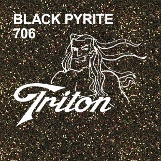 Black Pyrite TRITON Glitter 15" X 5Y Roll