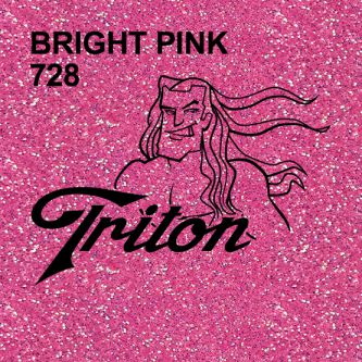 Bright Pink TRITON Glitter 15" X 5Y Roll