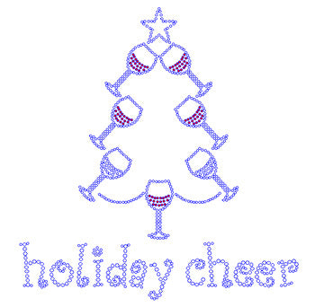 Holiday Cheer with wine glasses