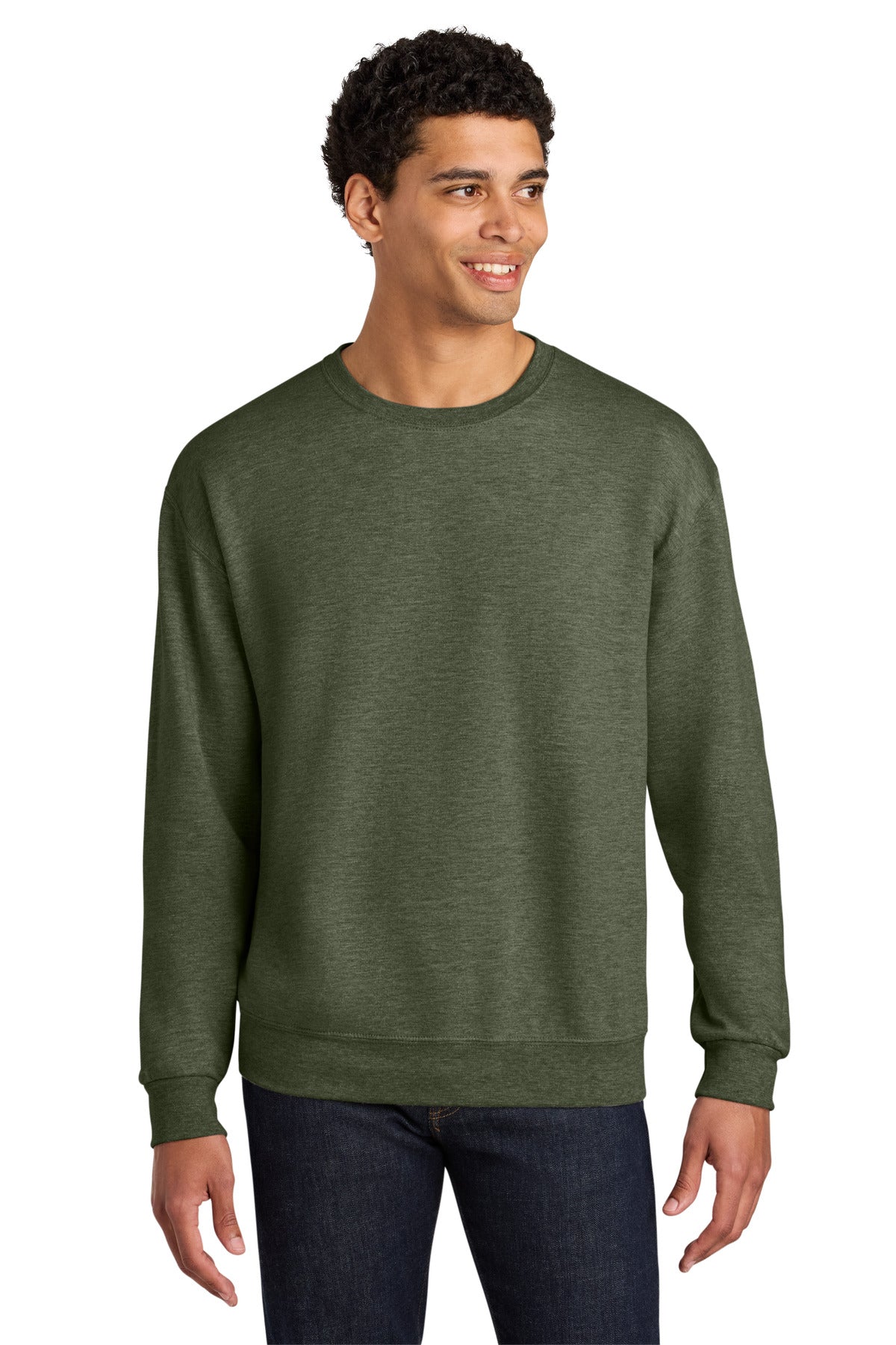 Jerzees Ultimate ™  Unisex CVC Ring Spun Crewneck Sweatshirt IC48M