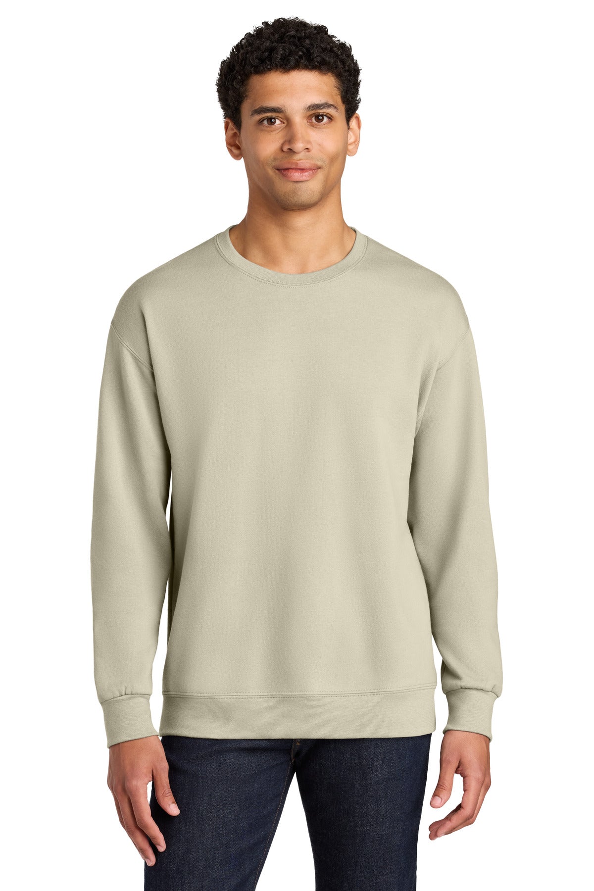 Jerzees Ultimate ™  Unisex CVC Ring Spun Crewneck Sweatshirt IC48M