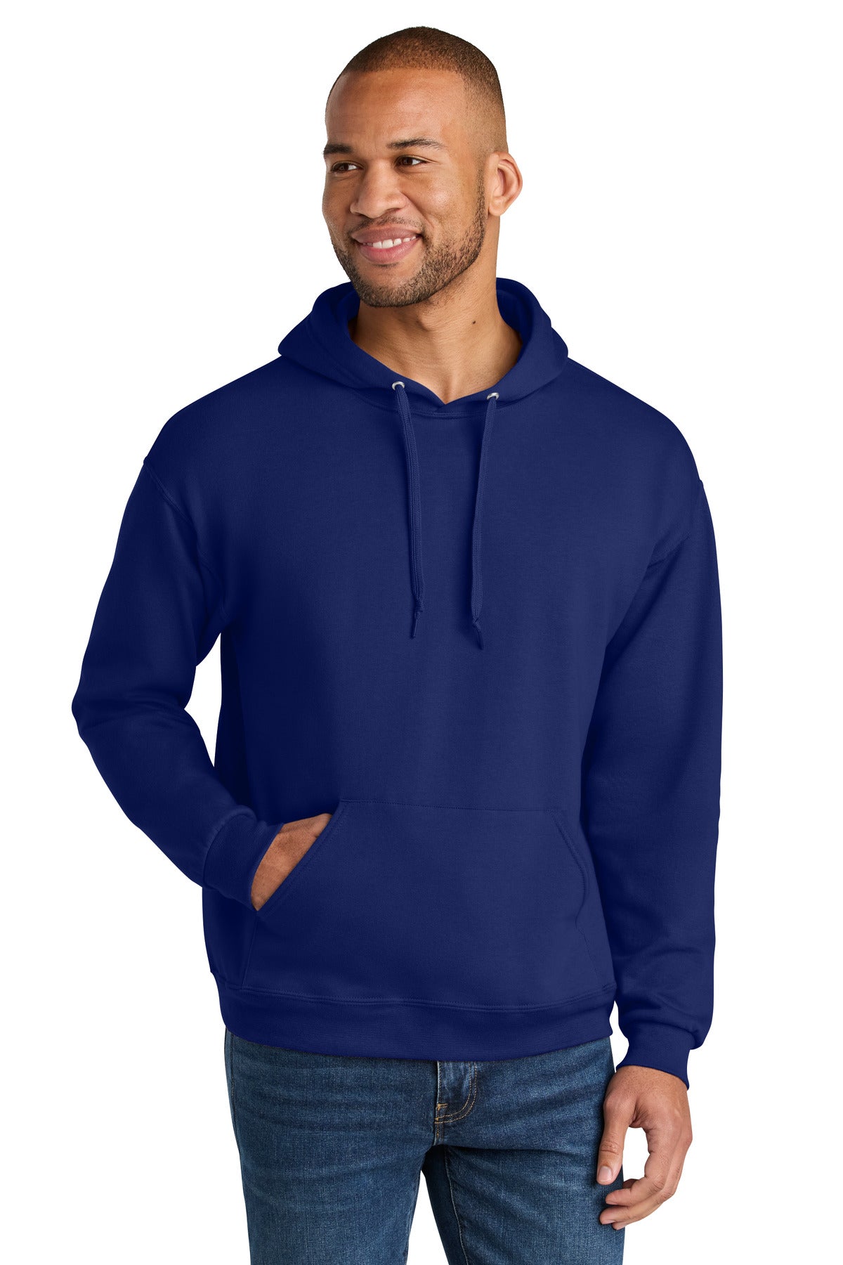 Jerzees Ultimate ™  Unisex CVC Ring Spun Hooded Sweatshirt IC49M