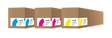 IColor 650 Fluorescent CMY Toner and Drum Cartridge Kit - (DS)