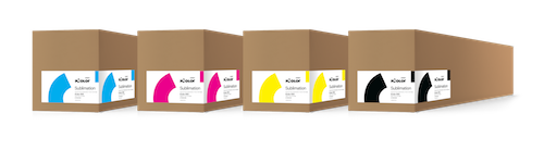 IColor 650 Sublimation CMYK Toner and Drum Cartridge Kit - (DS)