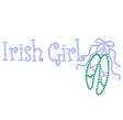 Irish girl with ballet slippers