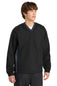 Sport-Tek ®  Tipped V-Neck Raglan Wind Shirt. JST62