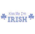 KISS me Im Irish with sm Shamrocks