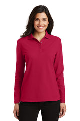 Port Authority ®  Women's Silk Touch™ Long Sleeve Polo.  L500LS