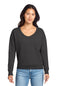 Port & Co ™  Women's Beach Wash ®  Garment-Dyed V-Neck Sweatshirt LPC098V