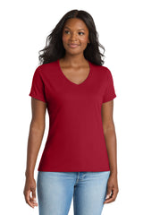 Port & Co ®  Women's Performance Blend V-Neck Tee. LPC381V