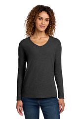 Port & Co ®  Women's Long Sleeve Fan Favorite V-Neck Tee. LPC450VLS