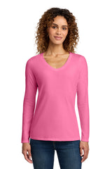 Port & Co ®  Women's Long Sleeve Fan Favorite V-Neck Tee. LPC450VLS