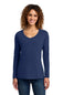 Port & Co ®  Women's Long Sleeve Fan Favorite V-Neck Tee. LPC450VLS
