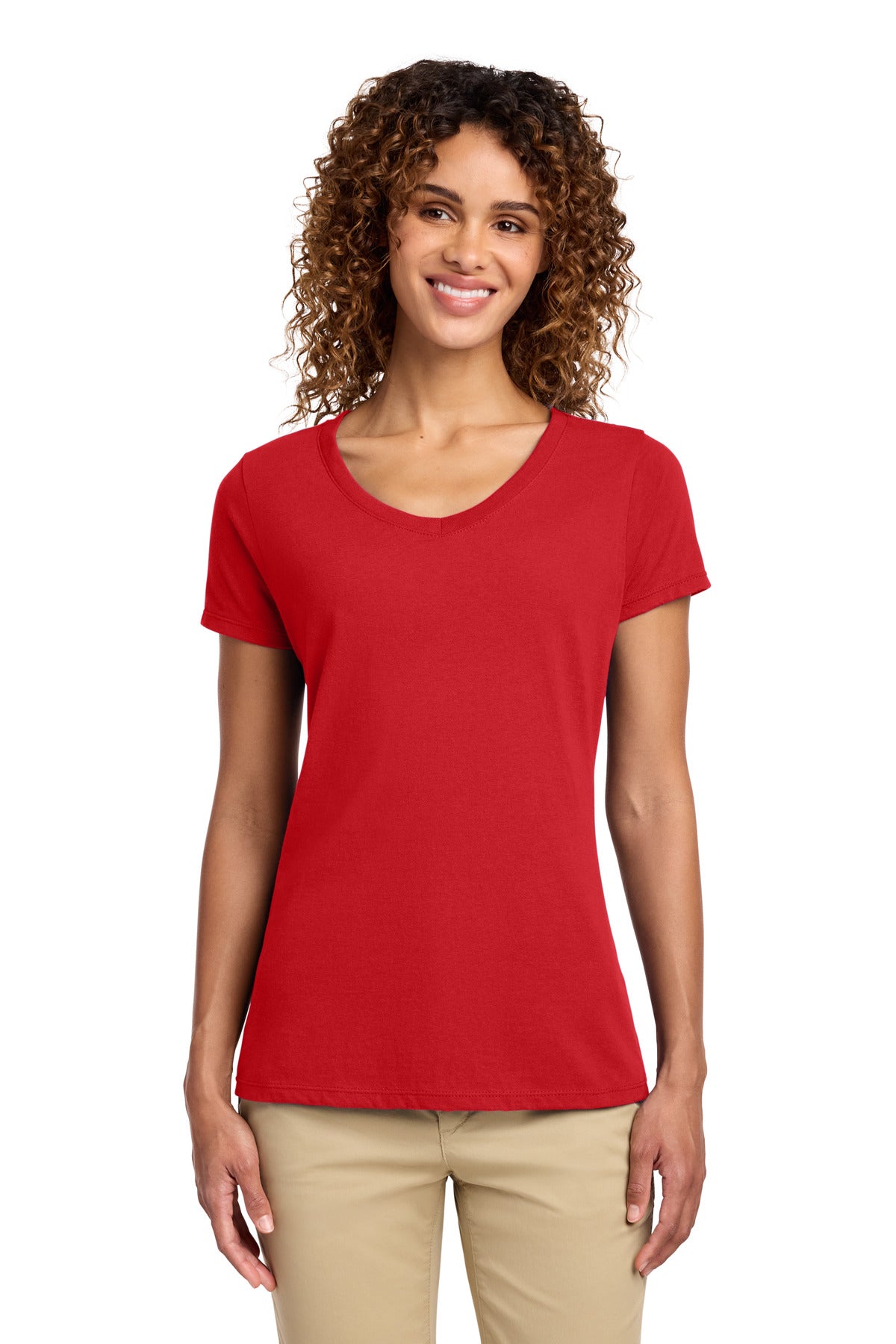 Port & Co ®  Women's Fan Favorite V-Neck Tee. LPC450V