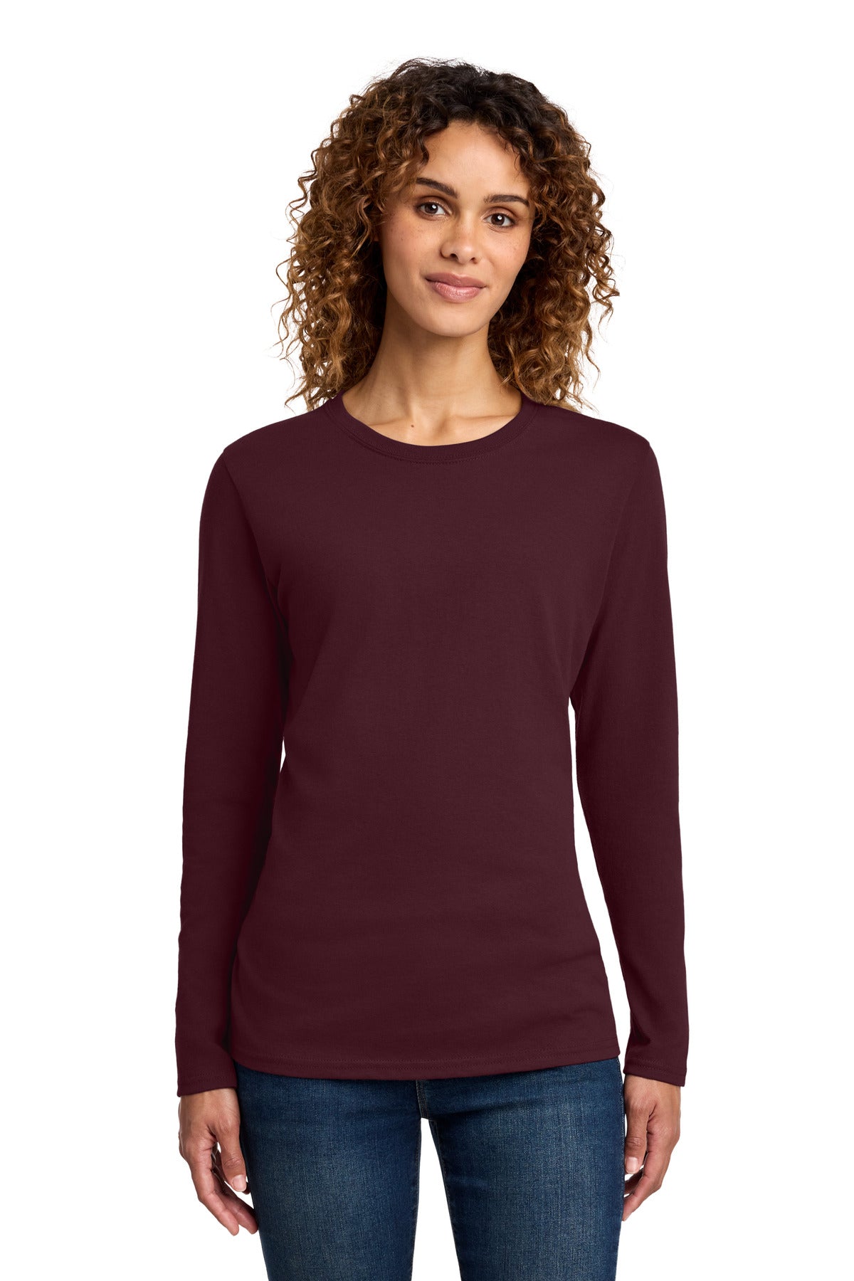 Port & Co ®  Women's Long Sleeve Core Cotton Tee. LPC54LS