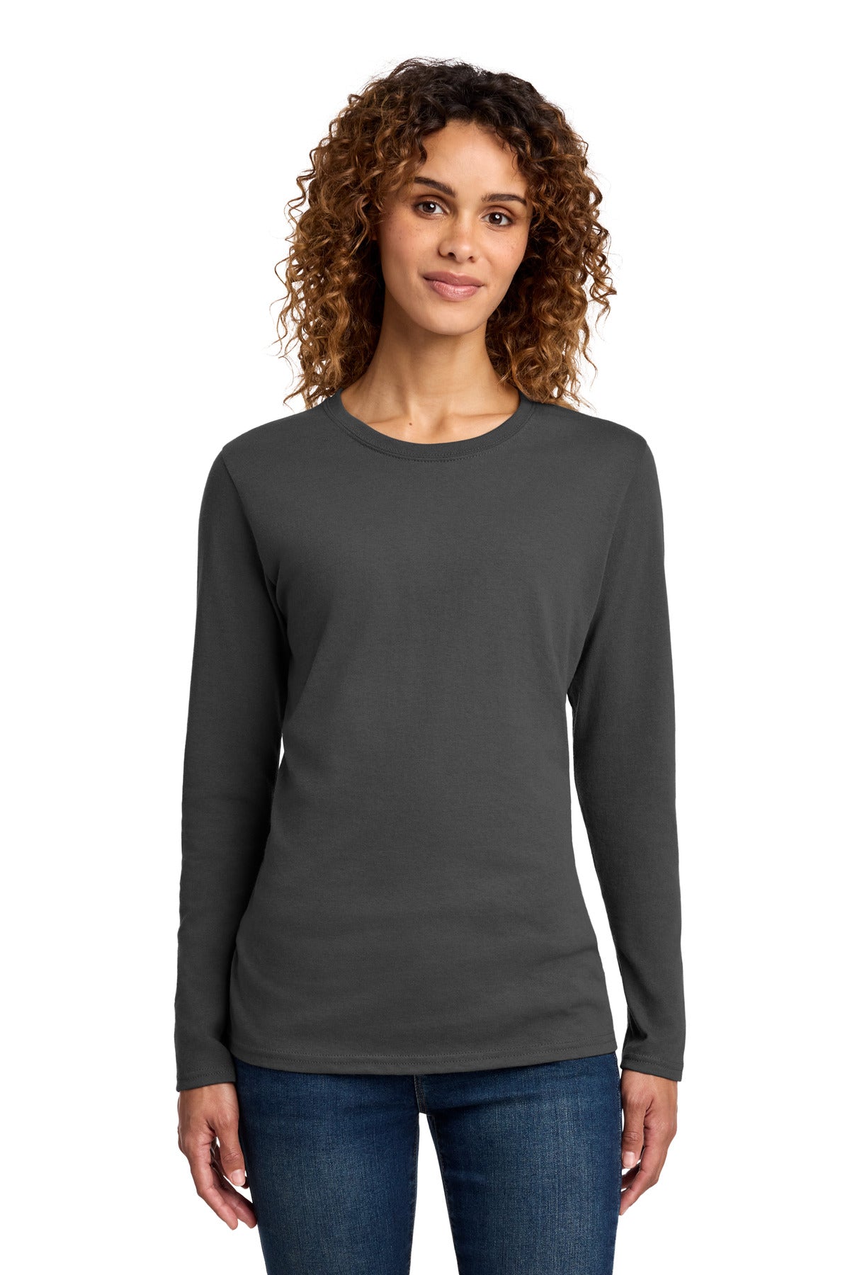 Port & Co ®  Women's Long Sleeve Core Cotton Tee. LPC54LS