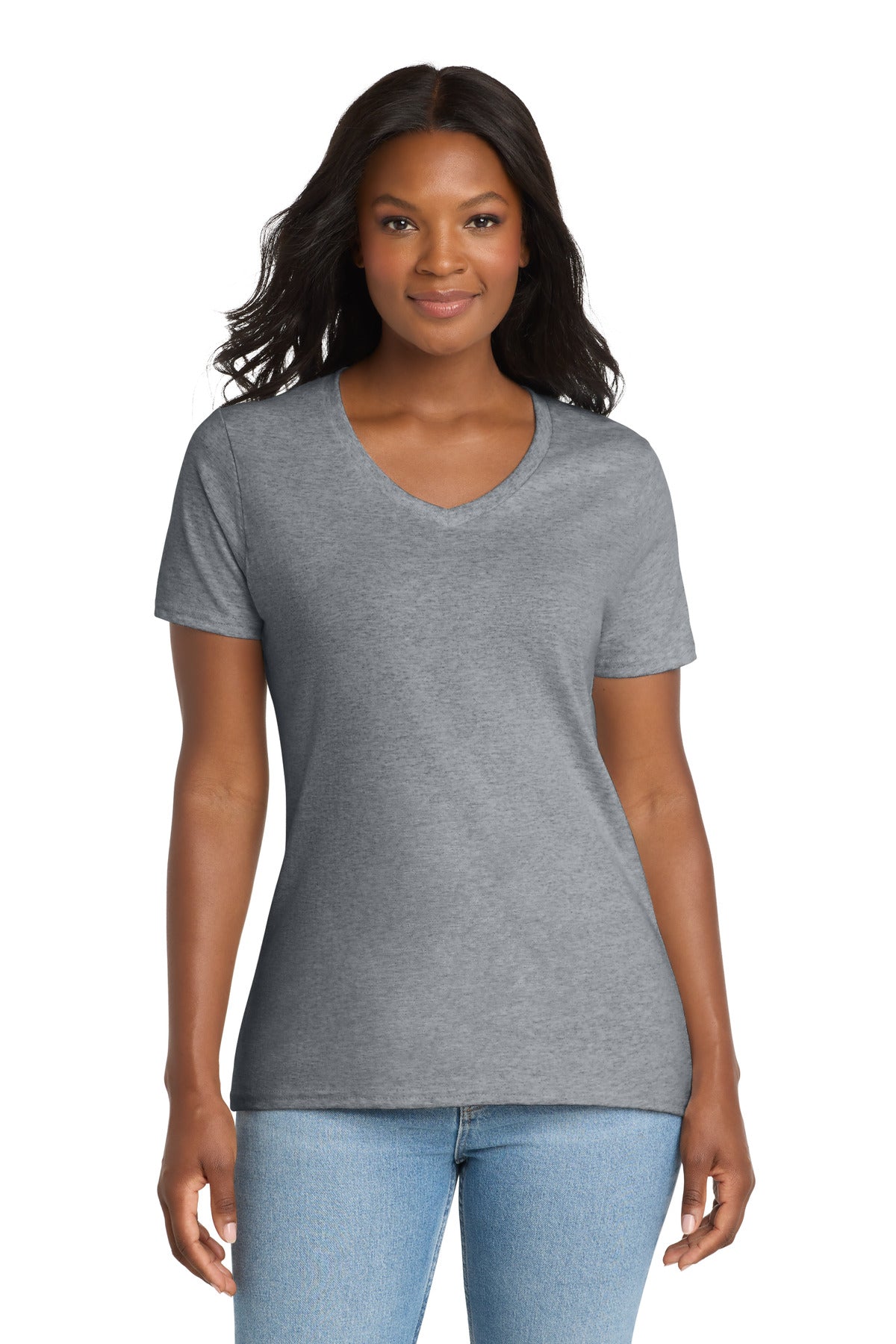 Port & Co ®  Women's Core Cotton V-Neck Tee. LPC54V