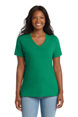 Port & Co ®  Women's Core Cotton V-Neck Tee. LPC54V