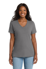 Port & Co ®  Women's Core Cotton V-Neck Tee. LPC54V